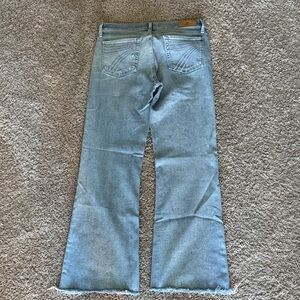 7 For All Mankind Luxe Vintage Dojo, Raw Hem, 30in inseam, size 30
